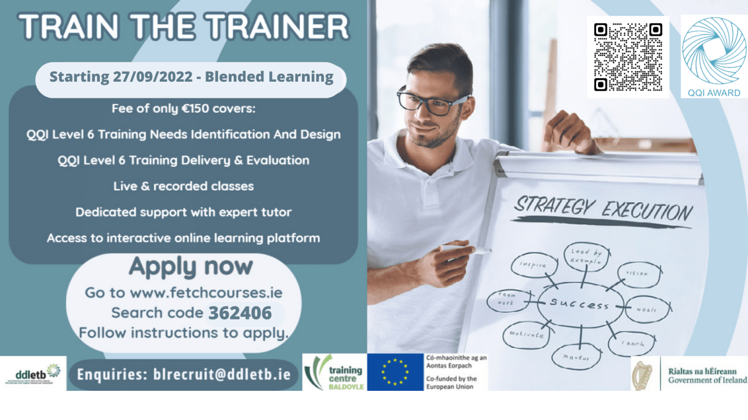 Train The Trainer Starting in September Baldoyle Training Centre